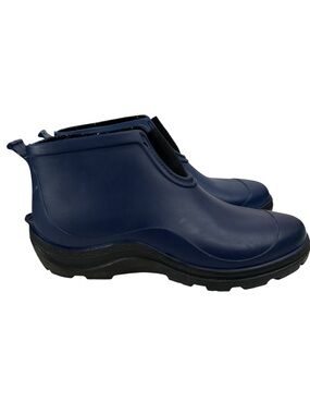 Sloggers Waterproof Garden Rain Boots Navy Slip On Rubber Womens Size 9